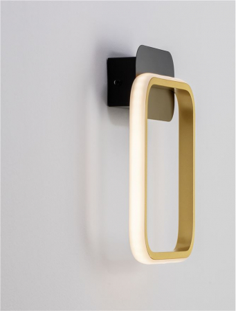 Aplica Nova Luce IMAR 9001105 Sandy Black & Gold Steel & Aluminium LED 13W 755lm 3200K IP20 [4]