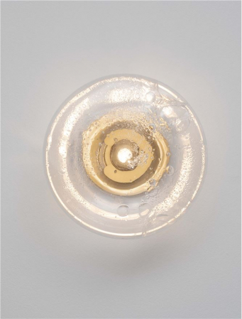 Aplica Nova Luce KING 9006035 Antique Brass, Gold Metal & Blown Clear Glass G9 1x5W IP20 [5]