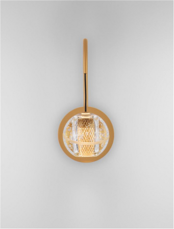 Aplica Nova Luce LICIO 9186959 Gold Metal & Glass LED 4W 166lm 3000K IP20 [4]