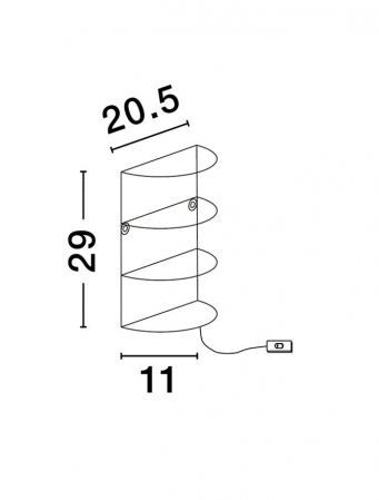 Aplica Nova Luce LUM 9586521 E27 1x12W    Natural Rattan Cream Base & White Plastic cable cable   IP20 [6]