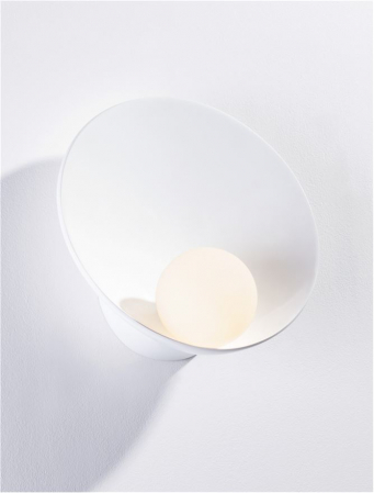 Aplica Nova Luce MINIM 9006090 G9 1x5W    Sandy White Steel & Opal Glass  IP20 [2]