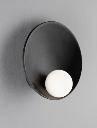 Aplica Nova Luce MINIM 9006091 G9 1x5W    Sandy Black Steel & Opal Glass   IP20 [3]