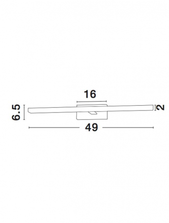 Aplica Nova Luce MODENA LED 12W 874lm 3000K Chrome Aluminium & Acrylic  IP20 [1]
