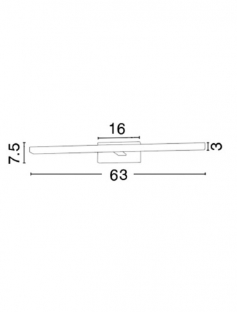 Aplica Nova Luce MODENA LED 18W 1513lm 3000K Chrome Aluminium & Acrylic  IP20 [1]