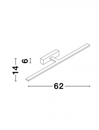 Aplica Nova Luce MONDRIAN LED 20W 1615lm 3000K Sandy Black Aluminium & Acrylic IP20 [5]