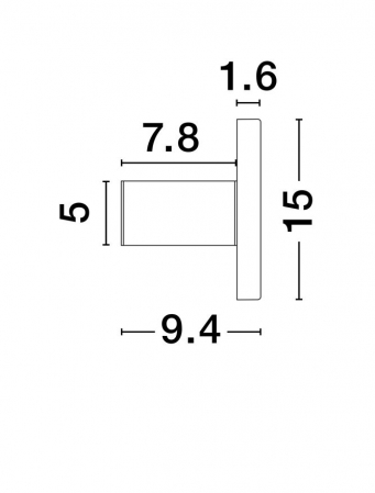 Aplica Nova Luce NANO 9540249 Sandy Black Aluminium LED 10W 402lm 3000K IP20 [7]