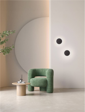 Aplica Nova Luce NANO 9540249 Sandy Black Aluminium LED 10W 402lm 3000K IP20 [1]