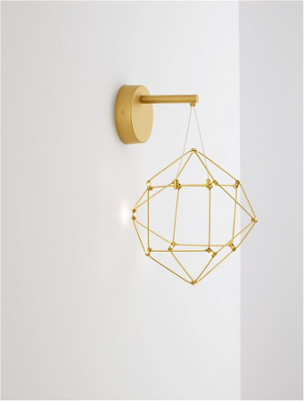 Aplica Nova Luce NEBULA 9186903 LED 6W 3000K 345lm Copper & Gold Metal   IP20 [8]
