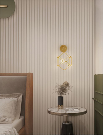 ILUMINAT - Aplica Nova Luce NEBULA 9186903 LED 6W 3000K 345lm Copper & Gold Metal   IP20