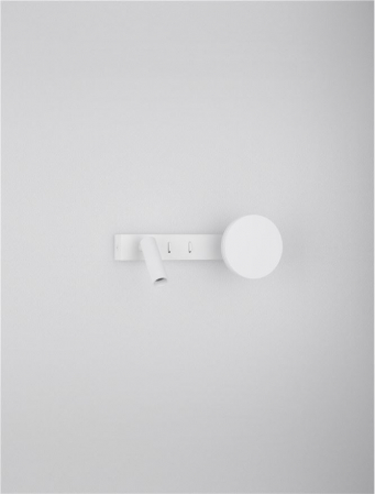 Aplica Nova Luce NOIMA 9540256 Sandy White Aluminium & Steel LED 9W 543lm 3000K IP20 [2]