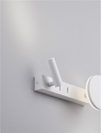 Aplica Nova Luce NOIMA 9540256 Sandy White Aluminium & Steel LED 9W 543lm 3000K IP20 [7]