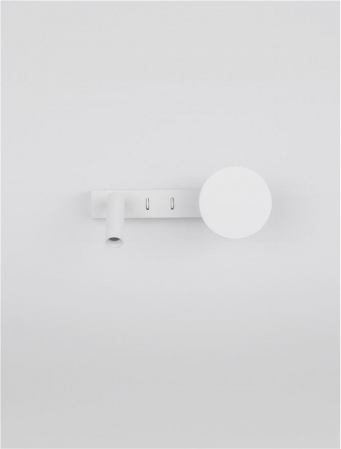 Aplica Nova Luce NOIMA 9540256 Sandy White Aluminium & Steel LED 9W 543lm 3000K IP20 [5]