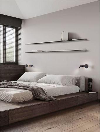 Aplica Nova Luce NOIMA 9540257 Sandy Black Aluminium & Steel LED 9W 543lm 3000K IP20 [1]