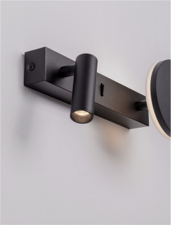 Aplica Nova Luce NOIMA 9540257 Sandy Black Aluminium & Steel LED 9W 543lm 3000K IP20 [7]