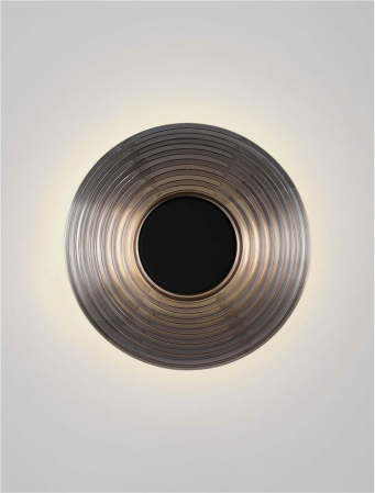 Aplica Nova Luce NOUS 9236498 Black Nickel & Smoky Glass LED 8W 72lm 3000K IP20 [3]