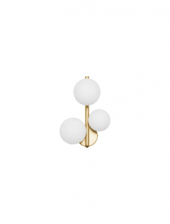 Aplica Nova Luce ODILLIA G9 3x5W   Opal Glass & Matt Gold Metal IP20