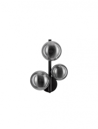 Aplica Nova Luce ODILLIA G9 3x5W    Smoky Grey Glass & Matt Black IP20