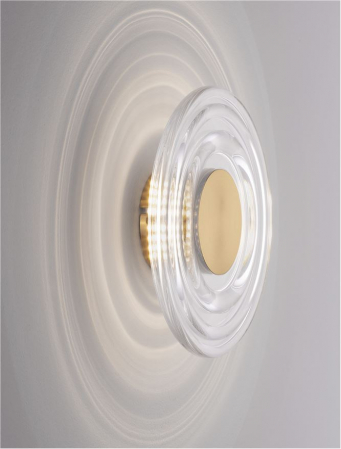 Aplica Nova Luce ONRID 9030654 LED 5W 3000K 620lm Gold Aluminium & Acrylic  IP20 [6]