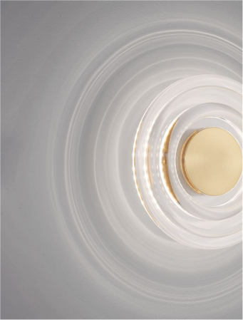 Aplica Nova Luce ONRID 9030654 LED 5W 3000K 620lm Gold Aluminium & Acrylic  IP20 [5]