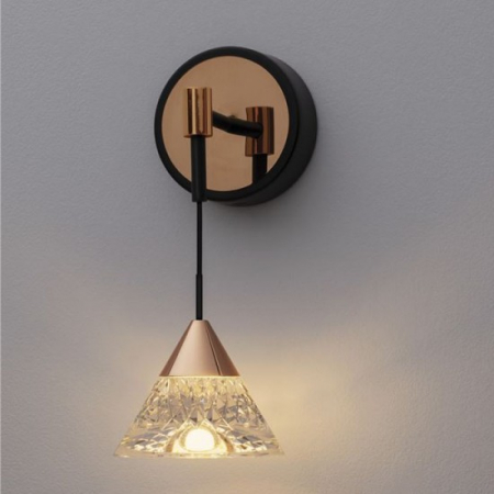 Aplica Nova Luce Paluz, negru, LED, 7W, 345 lumeni, alb cald 3000K, 9186962 [1]