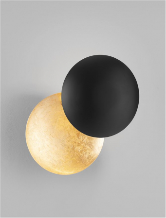 Aplica Nova Luce SOLEI 9006080 LED 6W 3000K 420lm Sandy Black & Gold Aluminium   IP20 [5]