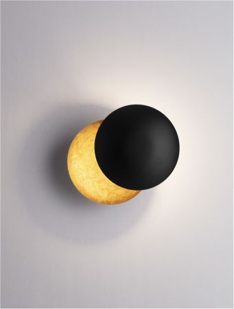 Aplica Nova Luce SOLEI 9006080 LED 6W 3000K 420lm Sandy Black & Gold Aluminium   IP20 [7]