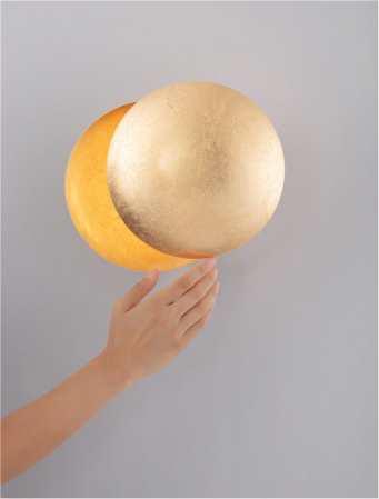Aplica Nova Luce SOLEI 9006081 LED 6W 3000K 420lm Gold Leaf Aluminium   IP20 [6]