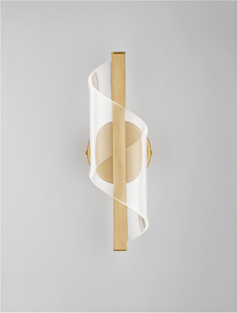 Aplica Nova Luce VALENTIN 9030634 LED 9W 3000K 668lm Brass Gold Aluminium & Acrylic   IP20 [2]