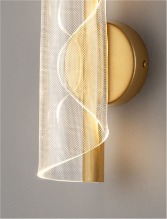Aplica Nova Luce VALENTIN 9030635 LED 9W 3000K 505lm Brass Gold Aluminium & Acrylic   IP20 [7]