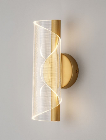 Aplica Nova Luce VALENTIN 9030635 LED 9W 3000K 505lm Brass Gold Aluminium & Acrylic   IP20 [4]