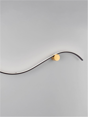 Aplica Nova Luce W AVE 9006096 LED 20W 3000K 1452lm Sandy Black Aluminium Gold    IP20 [5]