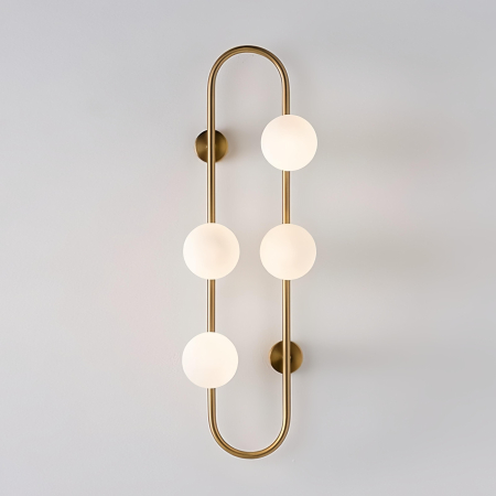 Aplica OEM LED G9 Metal+Acril Gold  250×H700X150mm [1]