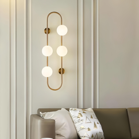 ILUMINAT - Aplica OEM LED G9 Metal+Acril Gold  250×H700X150mm