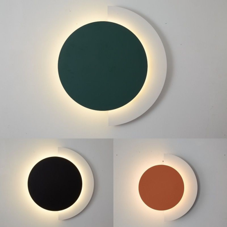 Aplica OEM LED integrat 20W 1000lm CCT (3000K+4000K+6500K) Metal+Acril Orange D240 X 50mm [1]