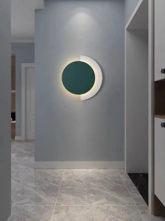 ILUMINAT - Aplica OEM LED integrat 26W 1500lm CCT (3000K+4000K+6500K) Metal+Acril Green D300 X 50mm