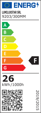 Aplica OEM LED integrat 26W 1500lm CCT (3000K+4000K+6500K) Metal+Acril Orange D300 X 50mm [2]
