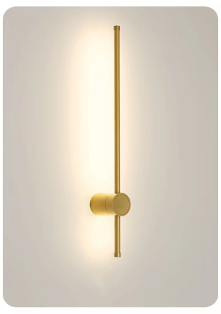 ILUMINAT - Aplica OEM LED integrat 34W 1500lm CCT (3000K+4000K+6500K) Aluminiu+Acril Gold 50x1000X70MM