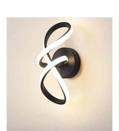 ILUMINAT INTERIOR - Aplica OEM LED integrat 40W 2000lm CCT (3000K+4000K+6500K) Metal+Acril Black  30 x H15 cm
