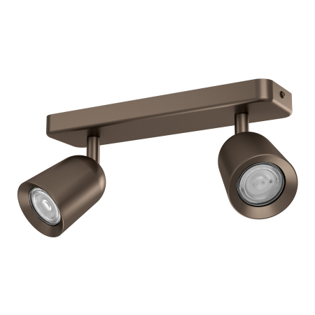 Aplica/Plafoniera EGLO Camaldoli 901949 GU10 2X10W 220-240V,50/60Hz L 300mm x l 45mm x H 115mm otel bronz inchis  IP20