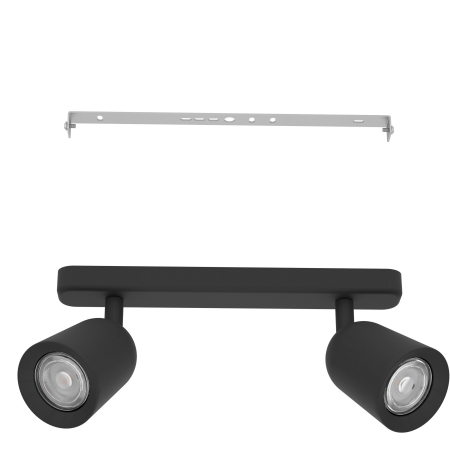 Aplica/Plafoniera EGLO Camaldoli 901953 GU10 2X10W 220-240V,50/60Hz L 300mm x l 45mm x H 115mm otel negru  IP20 [2]
