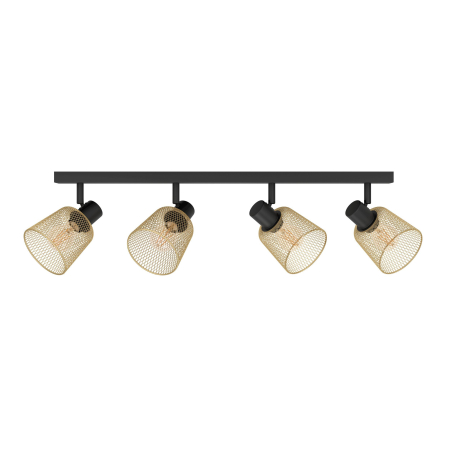 Aplica/Plafoniera EGLO Coslada 900695 E27 4X40W 220-240V,50/60Hz L 790mm x l 80mm x H 170mm otel negru otel negru/maro IP20 [3]