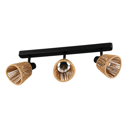 Aplica/Plafoniera EGLO Keelby 44131 E14 3X40W 220-240V,50/60Hz L 520mm x l 45mm x H 140mm otel negru hartie natur IP20