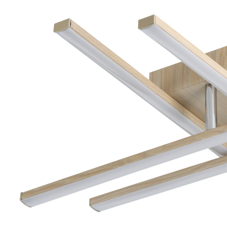 Aplica/Plafoniera EGLO Lasana 4 901104 LED 20,5W 3000K 2500lm 220-240V,50/60Hz L 510mm x l 510mm x H 105mm aluminiu/otel maro deschis plastic alb IP20 [3]
