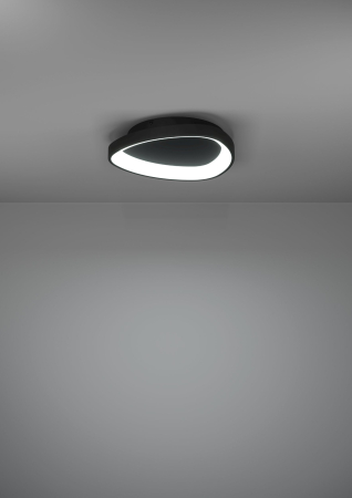 Aplica/Plafoniera EGLO Loretello 901584 LED 12W 2700-6500K 1440lm 220-240V,50/60Hz H 75mm x Ø350mm plastic/otel negru  IP20 [3]