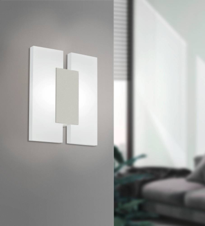 Aplica/Plafoniera EGLO Metrass 2 96043 LED 2X4,5W 3000K 960lm 220-240V,50/60Hz L 170mm x H 200mm aluminiu nichel satinat plastic satin IP20 [2]