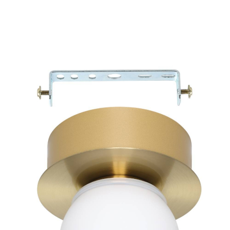 Aplica/Plafoniera EGLO Mosiano 900658 LED 1X3,3W 3000K 340lm 220-240V,50/60Hz H 115mm x Ø110mm otel alama periata/gold sticla mat/opal alba IP44 [2]