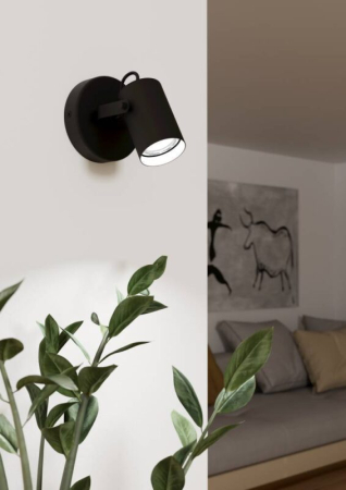 Aplica/Plafoniera EGLO Sorego 900331 GU10 1X2,8W 220-240V,50/60Hz L 110mm x l 105mm x H 120mm otel negru  IP20 [4]