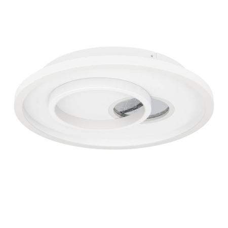 ILUMINAT - Aplica/Plafoniera EGLO Tiriolo 901246 LED;LED 14W;8,5W 4000K 1800;1050lm 220-240V,50/60Hz H 60mm x Ø380mm plastic/otel argintiu/alb  IP20