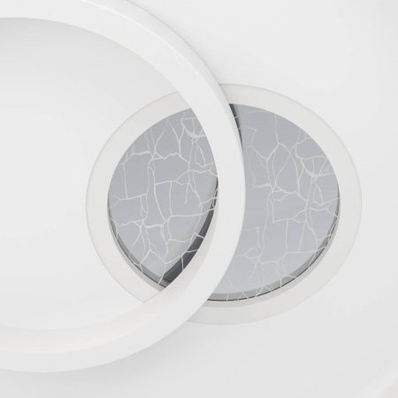 Aplica/Plafoniera EGLO Tiriolo 901246 LED;LED 14W;8,5W 4000K 1800;1050lm 220-240V,50/60Hz H 60mm x Ø380mm plastic/otel argintiu/alb  IP20 [1]