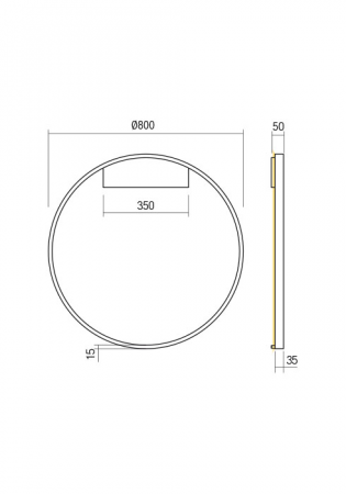Aplica/Plafoniera REDO FEBE 01-2829 LED MAT GOLD 50W 3250 lm 3000K 20 [1]